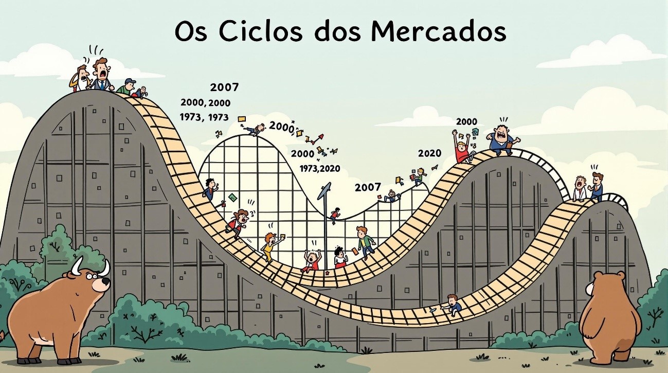 Lições de 72 Anos de Quedas e Recuperações nos mercados